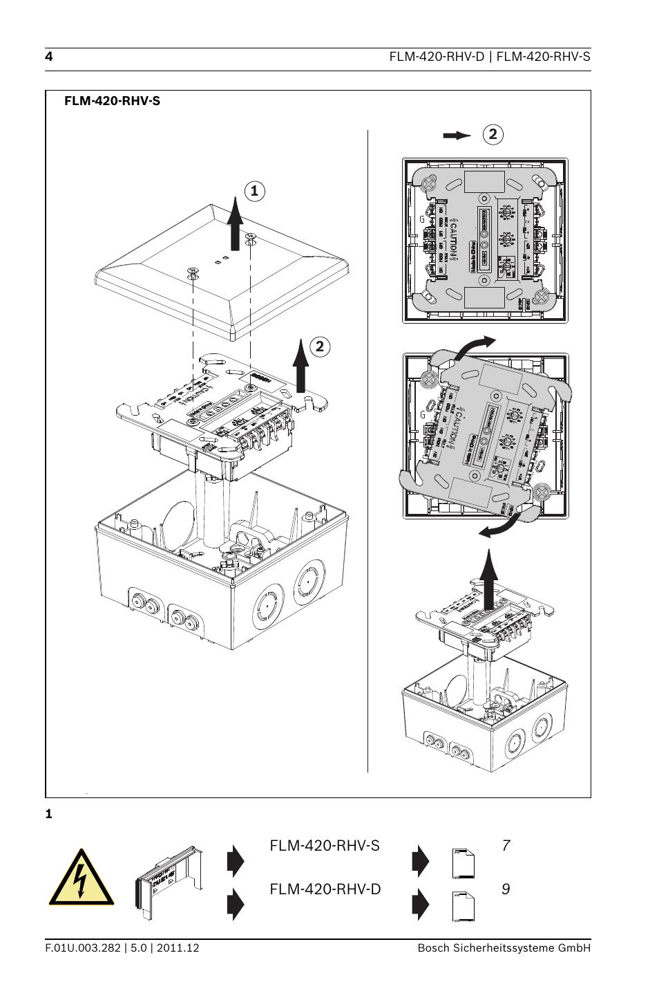 Bosch FLM-420-RHV Relay High Voltage Interface Modules User Manual | Page 4 / 44