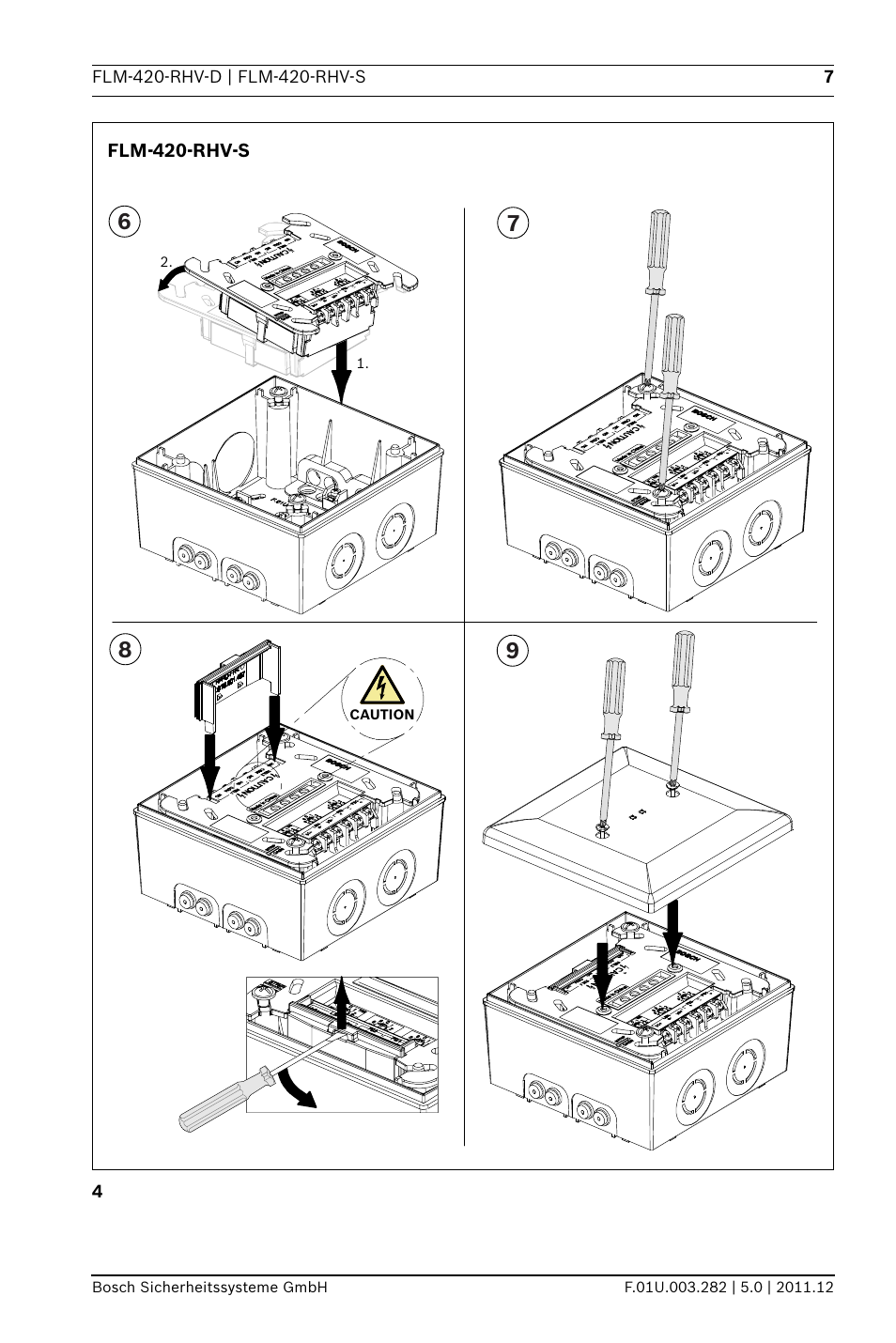 Bosch FLM-420-RHV Relay High Voltage Interface Modules User Manual | Page 7 / 44