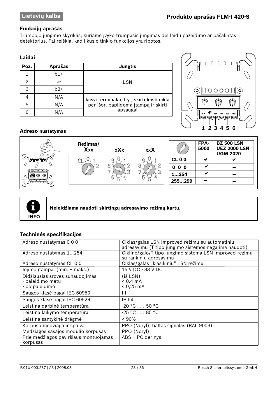 D d d d | Bosch FLM-I 420-S Short Circuit Isolator User Manual | Page 23 / 36