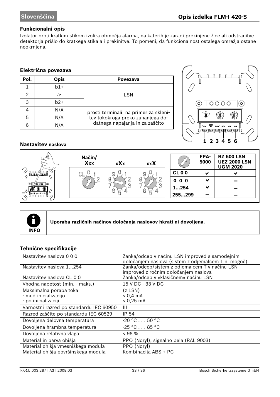 D d d d | Bosch FLM-I 420-S Short Circuit Isolator User Manual | Page 33 / 36