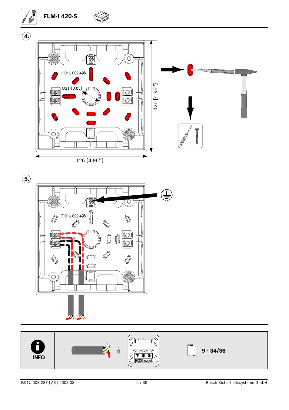 Bosch FLM-I 420-S Short Circuit Isolator User Manual | Page 5 / 36