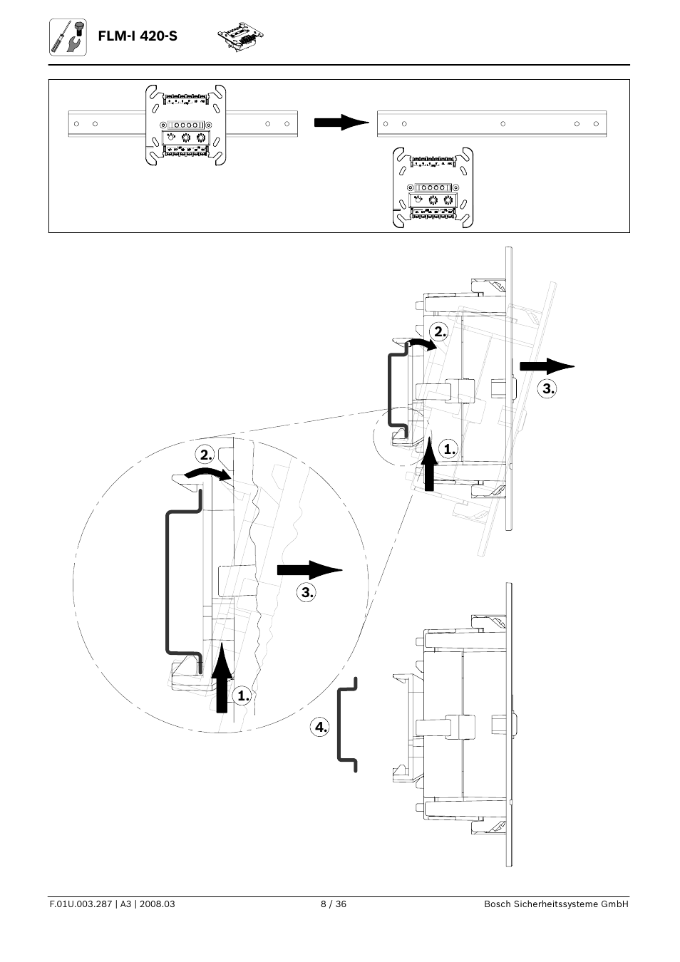 Bosch FLM-I 420-S Short Circuit Isolator User Manual | Page 8 / 36