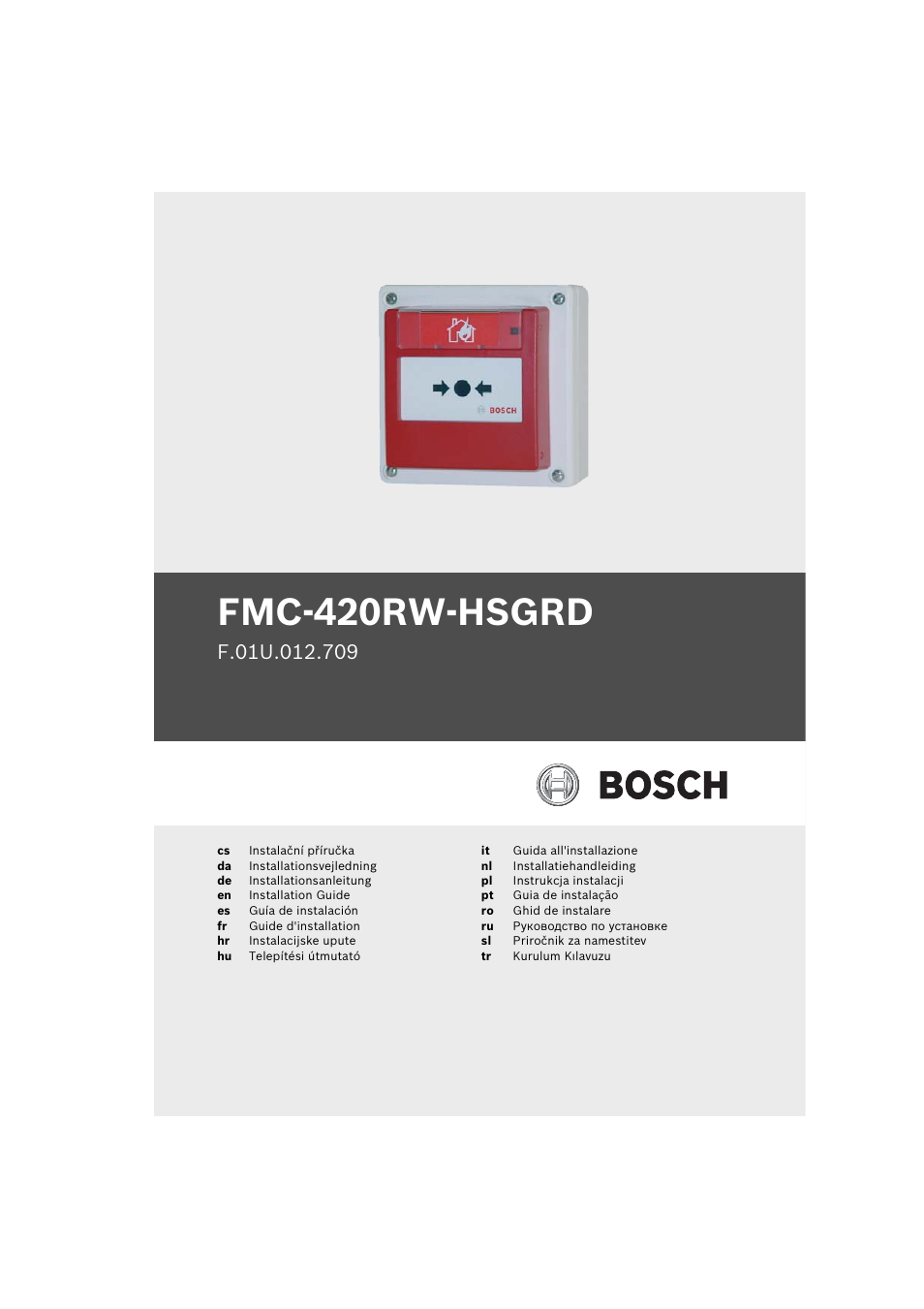 Bosch FMC-420RW Single Action Call Points LSN improved User Manual | 28 pages