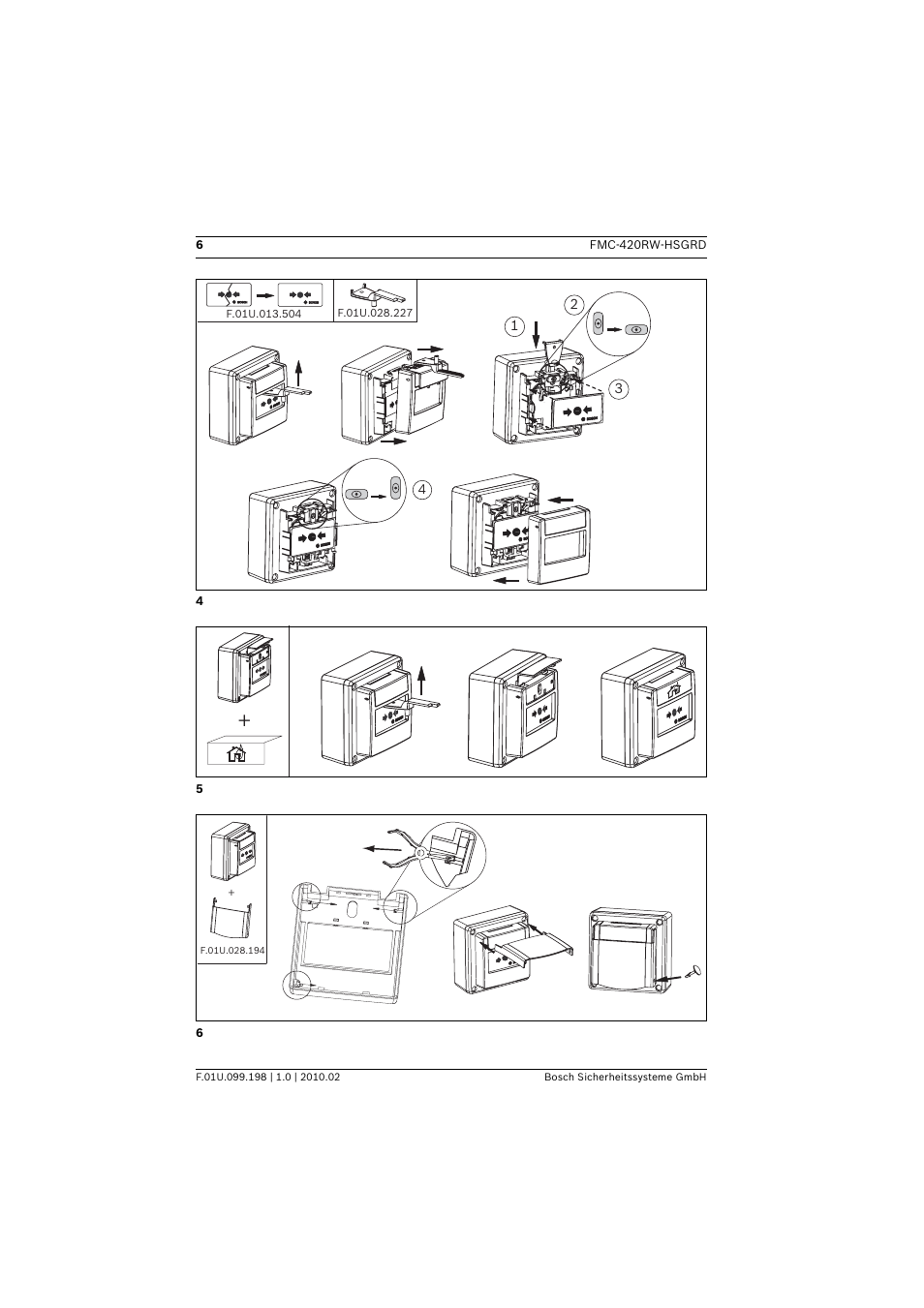 Bosch FMC-420RW Single Action Call Points LSN improved User Manual | Page 6 / 28