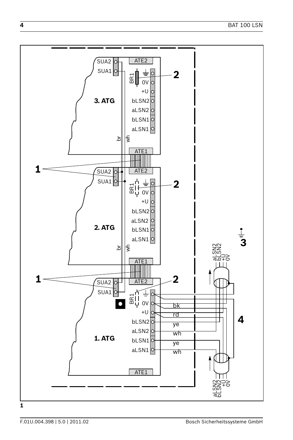 Bosch BAT 100 LSN Display Panel User Manual | Page 4 / 16