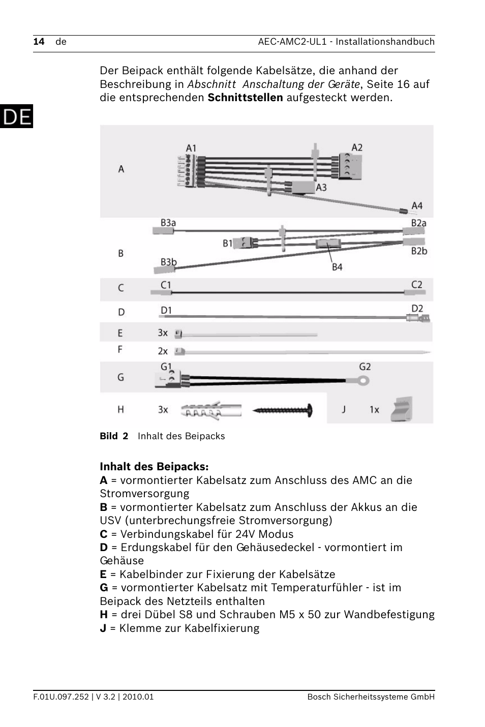 Bosch AMC2 ENC-UL1 - Enclosure - Small User Manual | Page 14 / 88