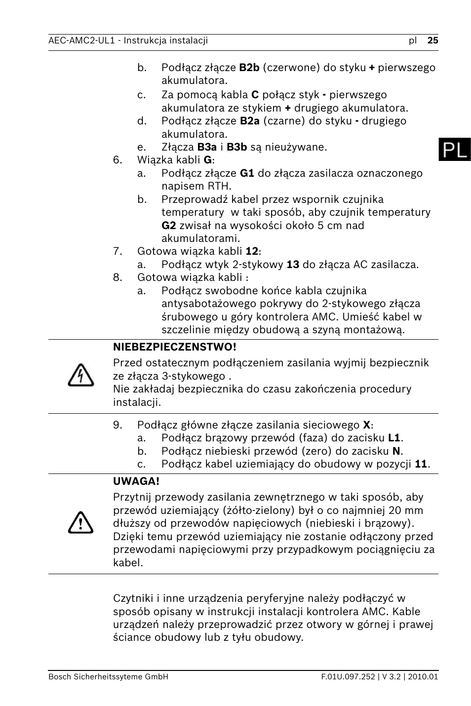 Bosch AMC2 ENC-UL1 - Enclosure - Small User Manual | Page 25 / 88