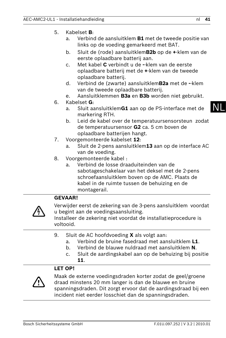 Bosch AMC2 ENC-UL1 - Enclosure - Small User Manual | Page 41 / 88