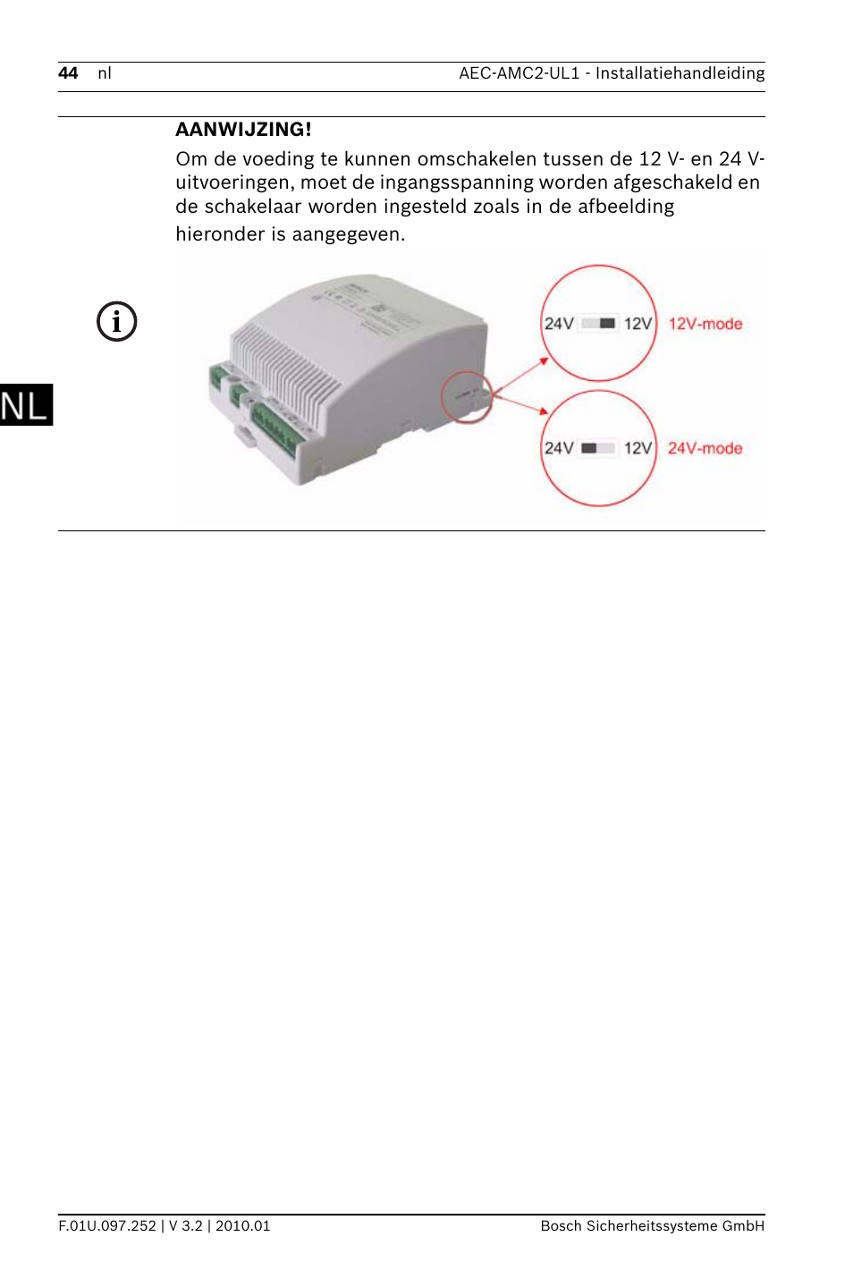 Bosch AMC2 ENC-UL1 - Enclosure - Small User Manual | Page 44 / 88