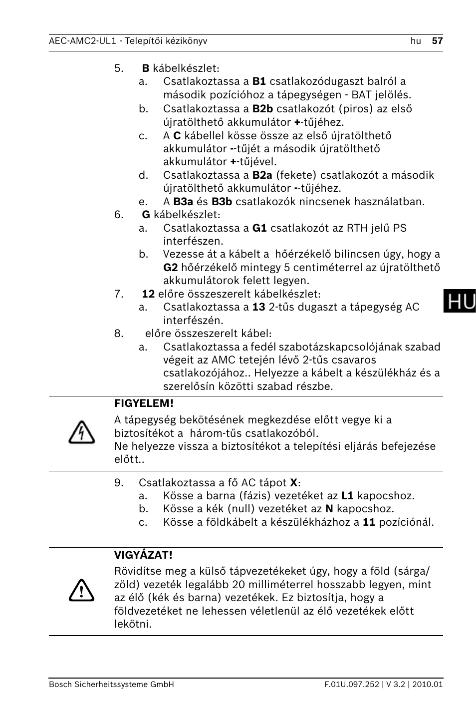 Bosch AMC2 ENC-UL1 - Enclosure - Small User Manual | Page 57 / 88