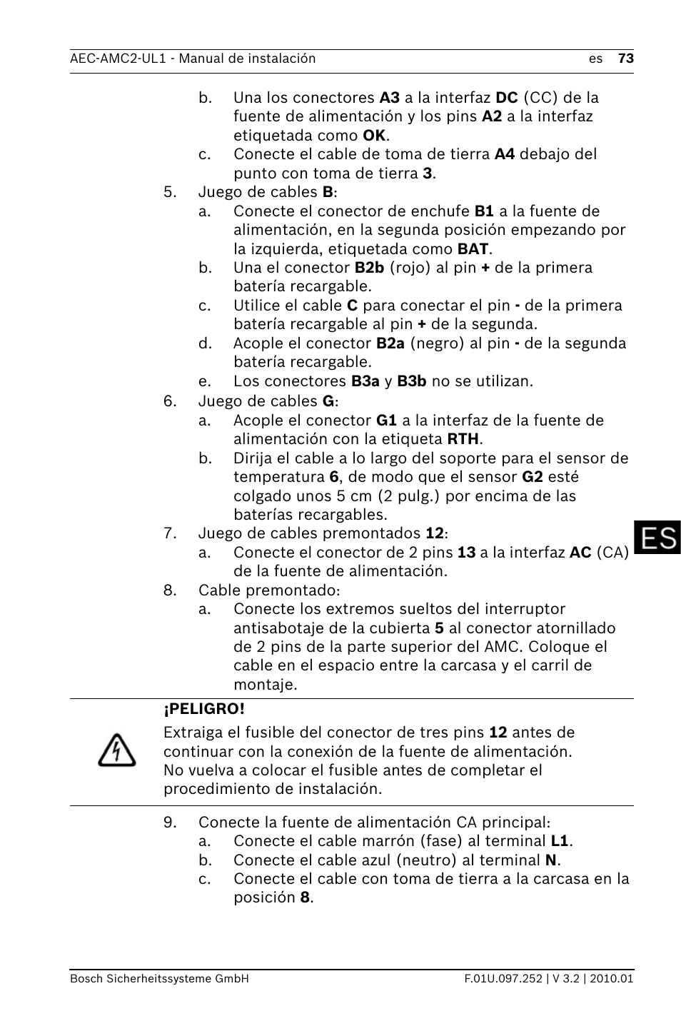 Bosch AMC2 ENC-UL1 - Enclosure - Small User Manual | Page 73 / 88