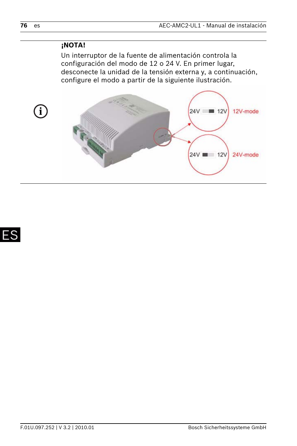 Bosch AMC2 ENC-UL1 - Enclosure - Small User Manual | Page 76 / 88