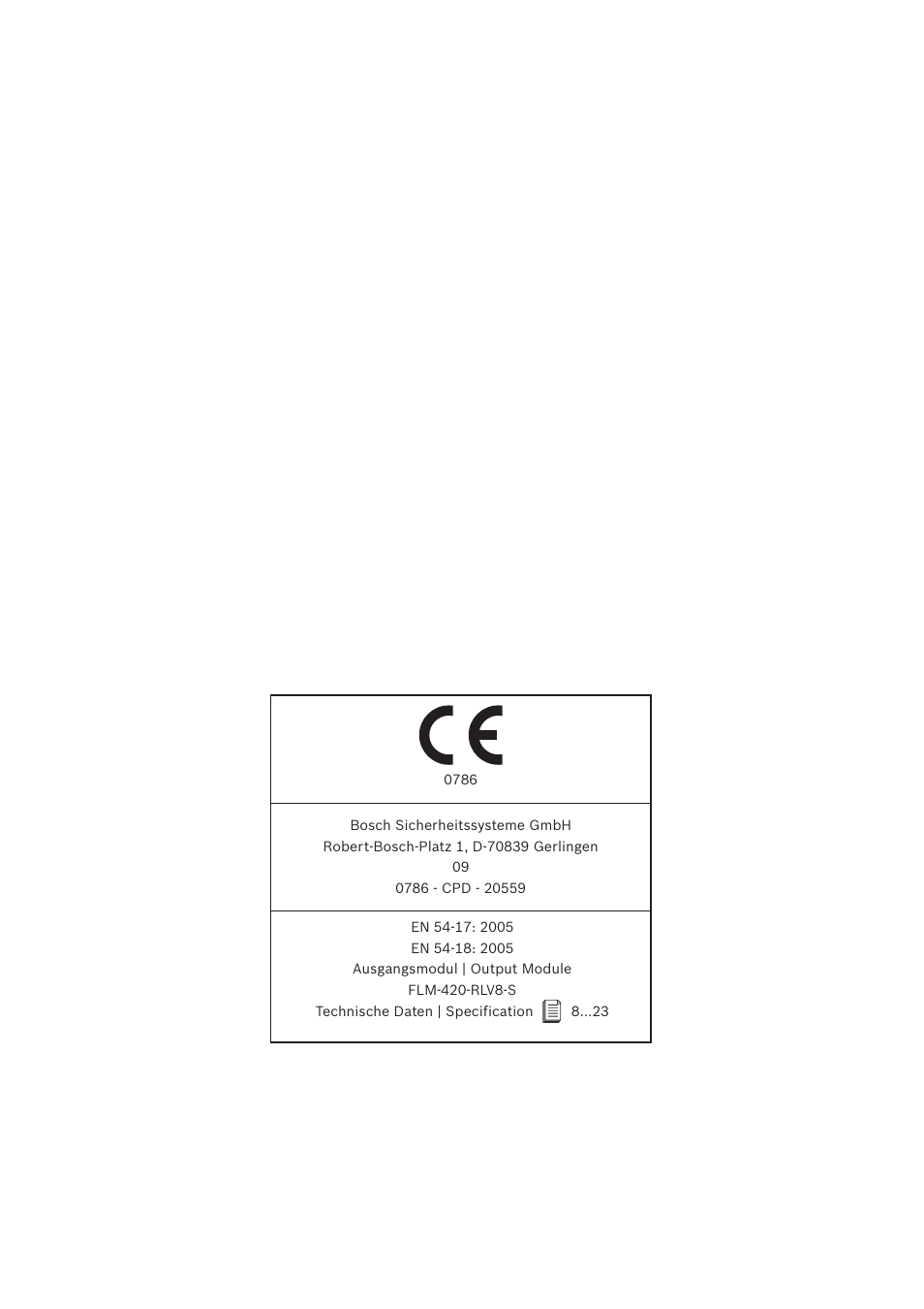 Bosch FLM-420-RLV8-S Octo-relay Interface Module Low Voltage User Manual | Page 2 / 24
