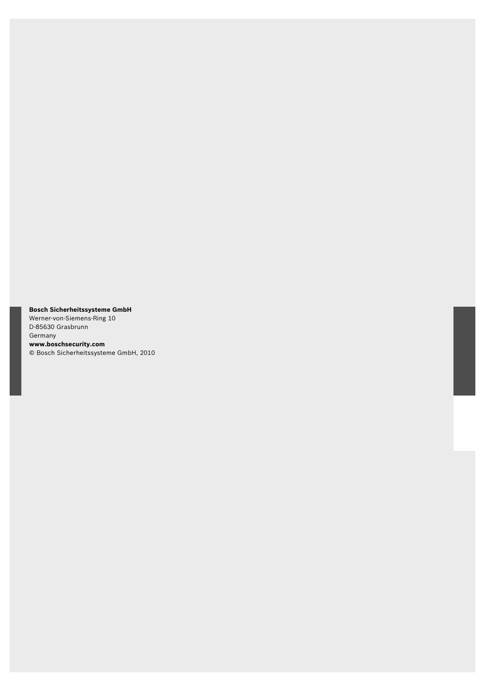 Bosch FNM-320 Sounders Conventional User Manual | Page 20 / 20