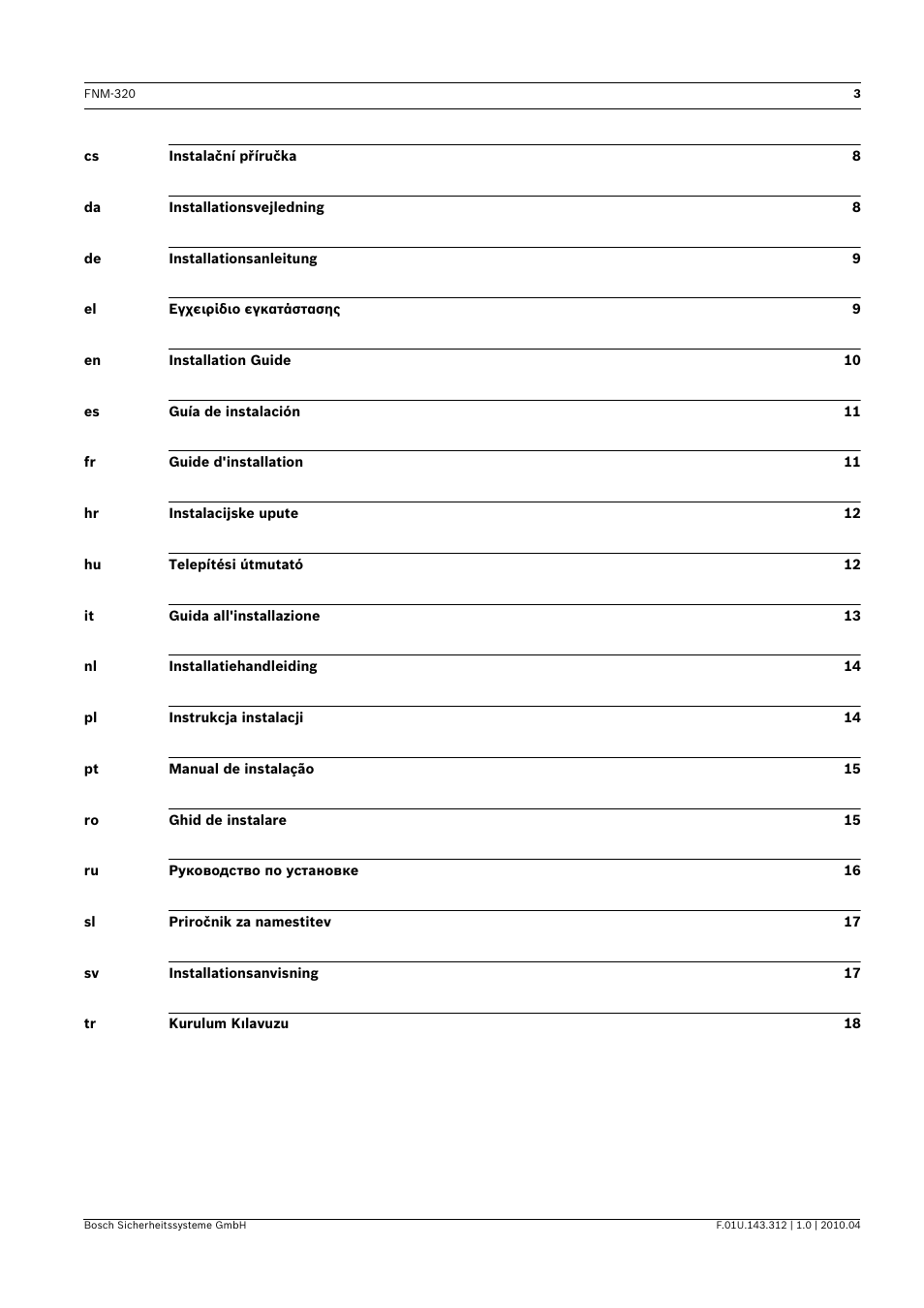 Bosch FNM-320 Sounders Conventional User Manual | Page 3 / 20