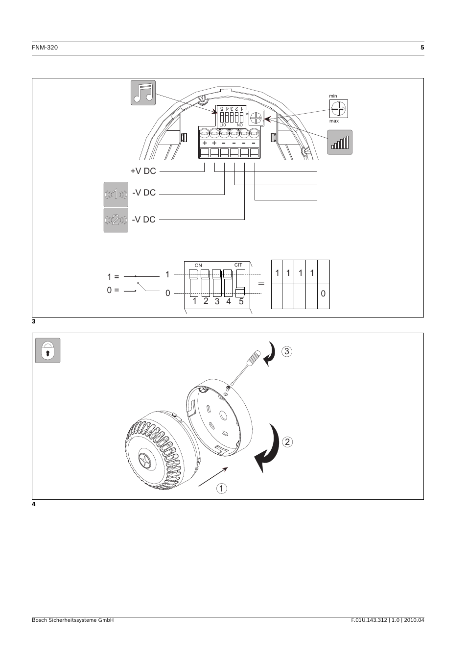 Bosch FNM-320 Sounders Conventional User Manual | Page 5 / 20