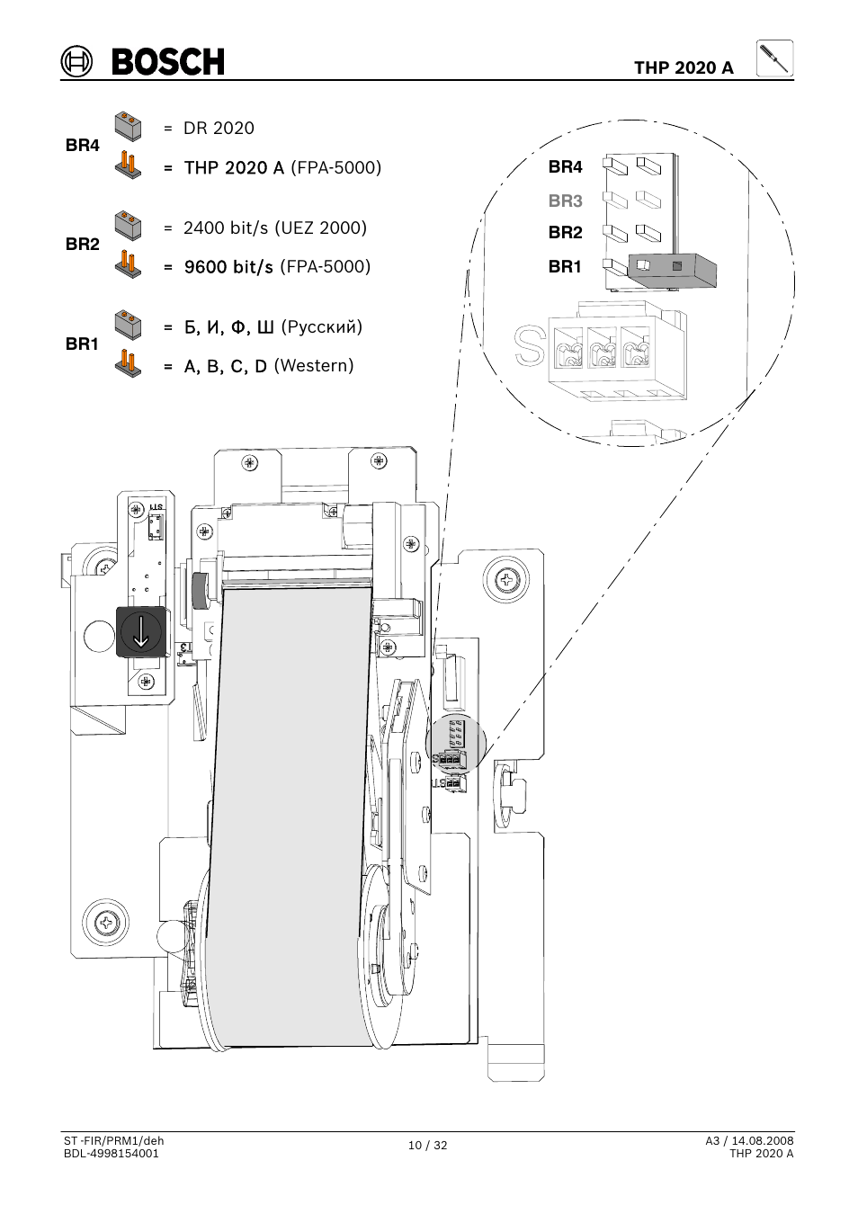 Bosch THP 2020 A Thermal Printer User Manual | Page 10 / 32