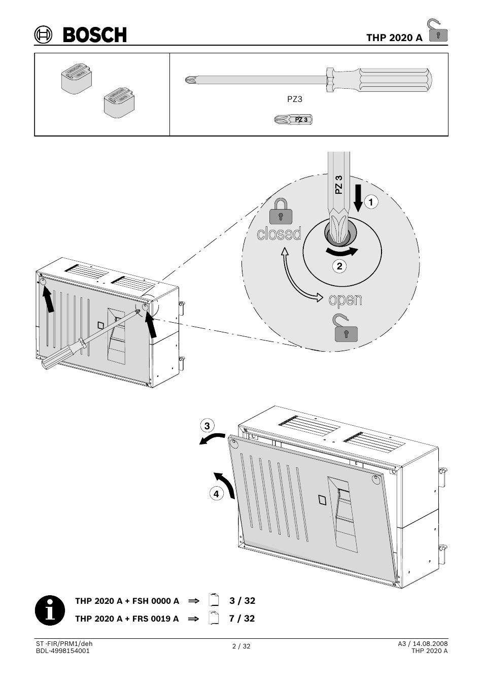 Bosch THP 2020 A Thermal Printer User Manual | Page 2 / 32