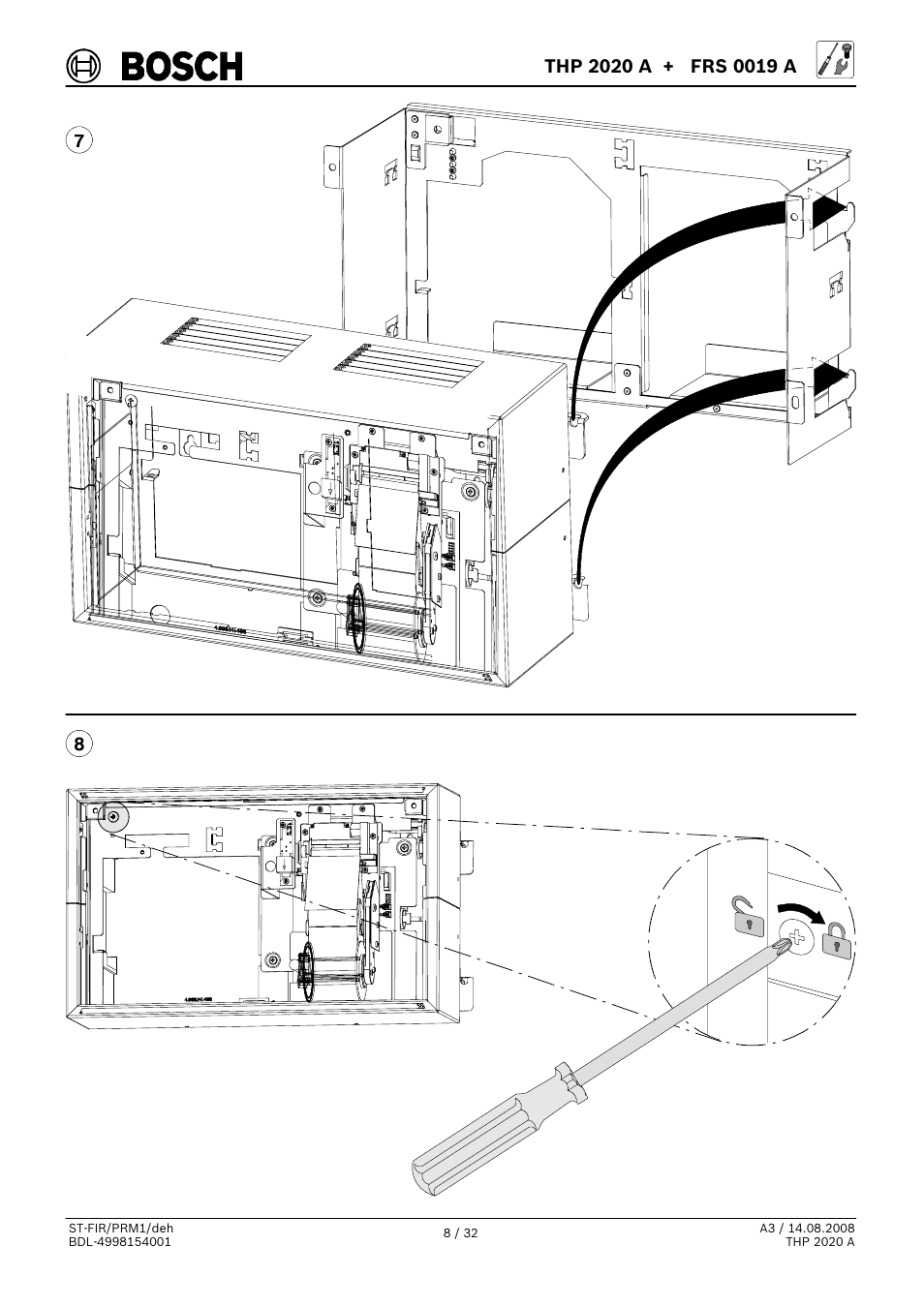 Bosch THP 2020 A Thermal Printer User Manual | Page 8 / 32