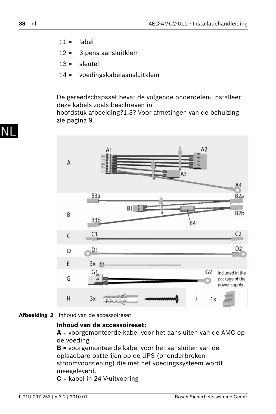 Bosch AMC2 ENC-UL2 - Enclosure - Large User Manual | Page 38 / 92