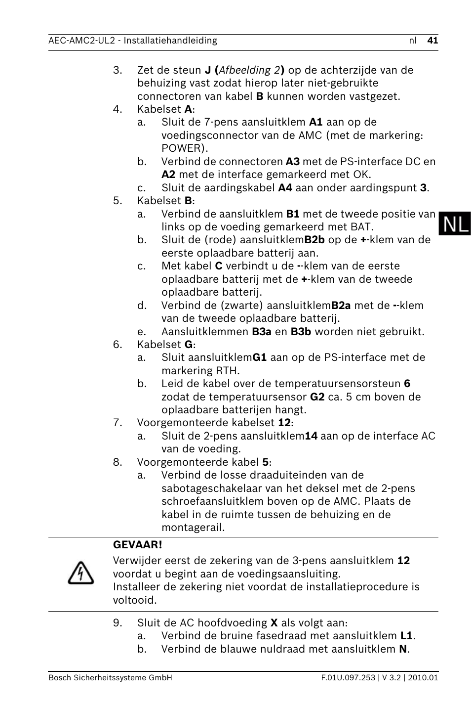 Bosch AMC2 ENC-UL2 - Enclosure - Large User Manual | Page 41 / 92