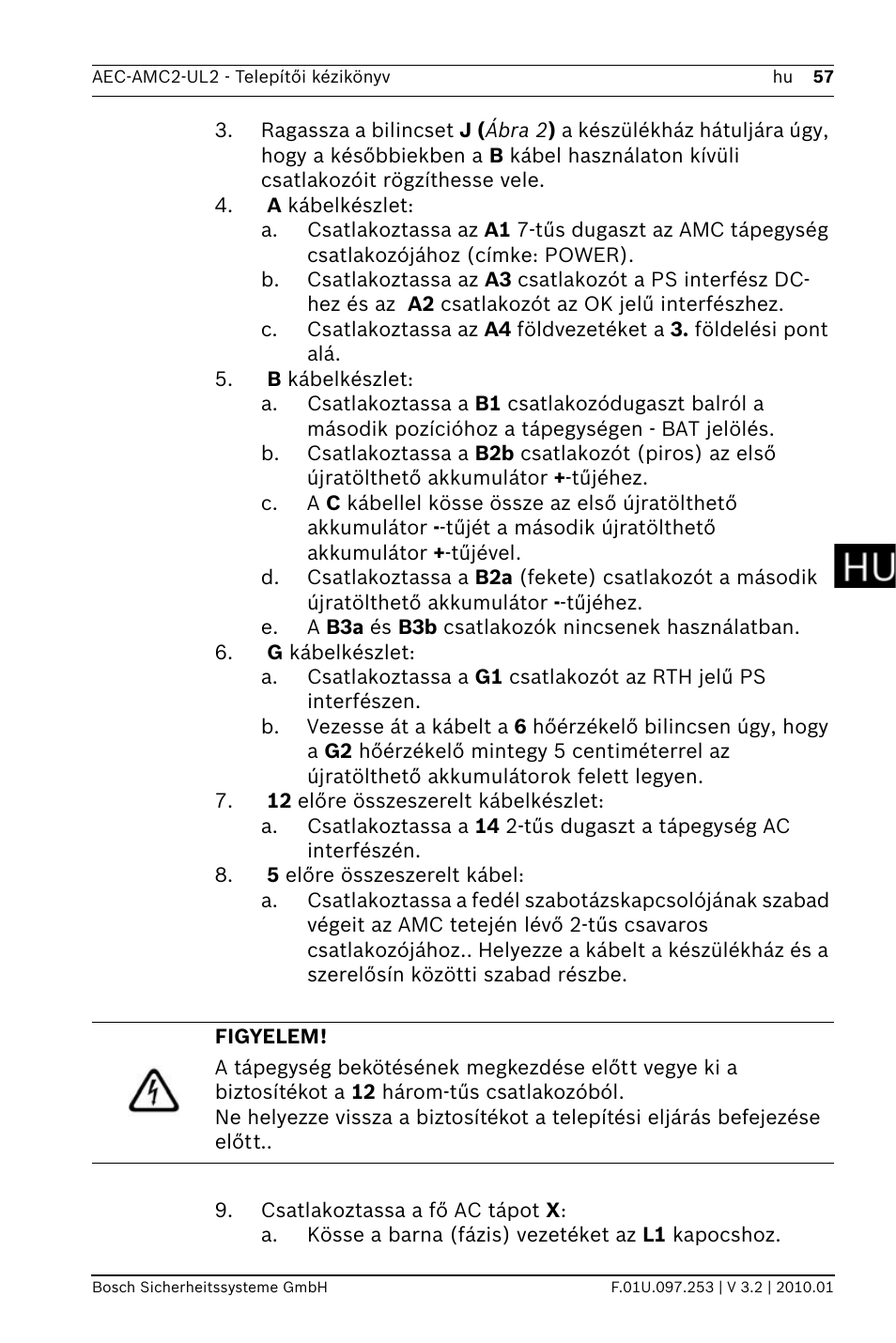 Bosch AMC2 ENC-UL2 - Enclosure - Large User Manual | Page 57 / 92