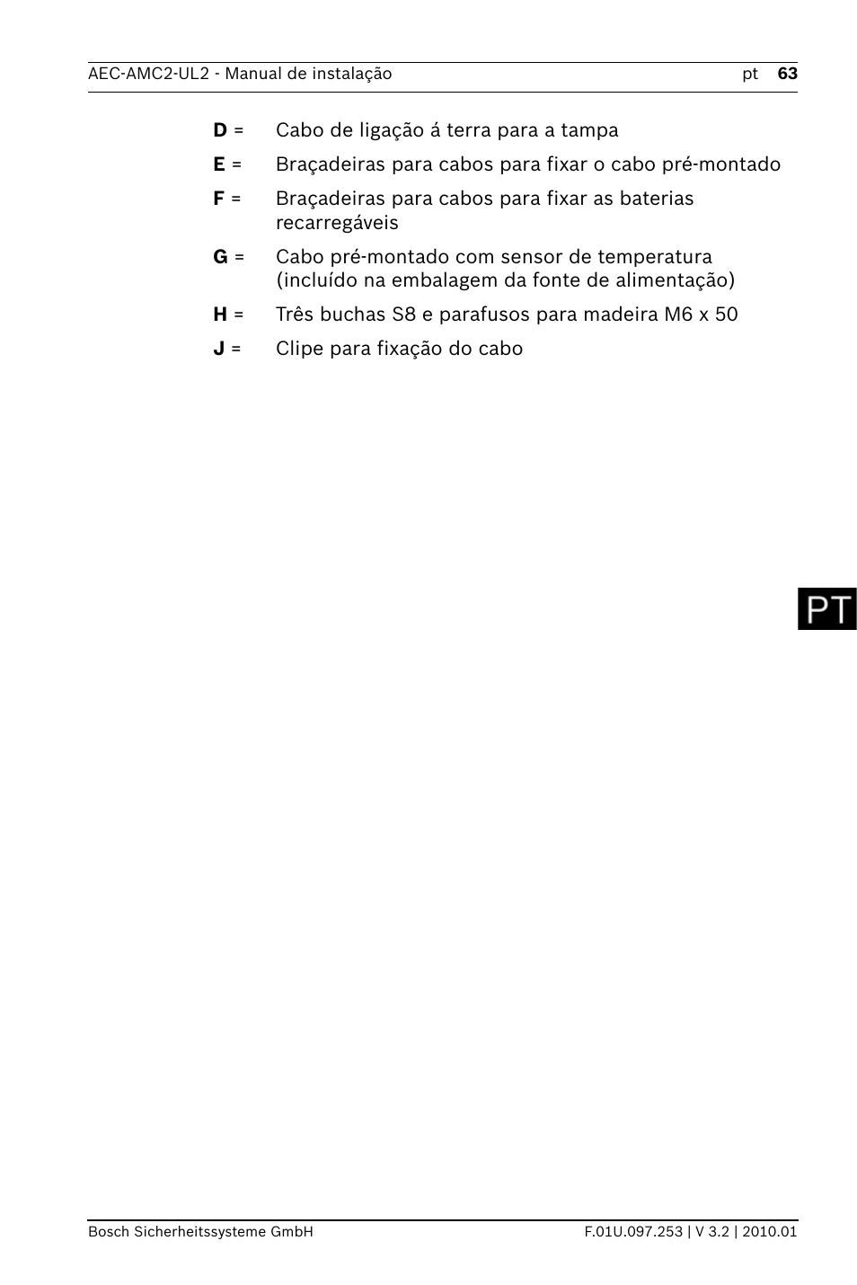 Bosch AMC2 ENC-UL2 - Enclosure - Large User Manual | Page 63 / 92