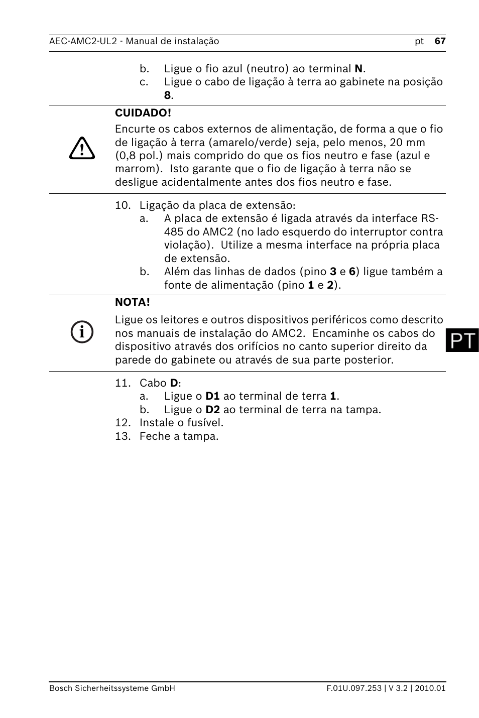 Bosch AMC2 ENC-UL2 - Enclosure - Large User Manual | Page 67 / 92