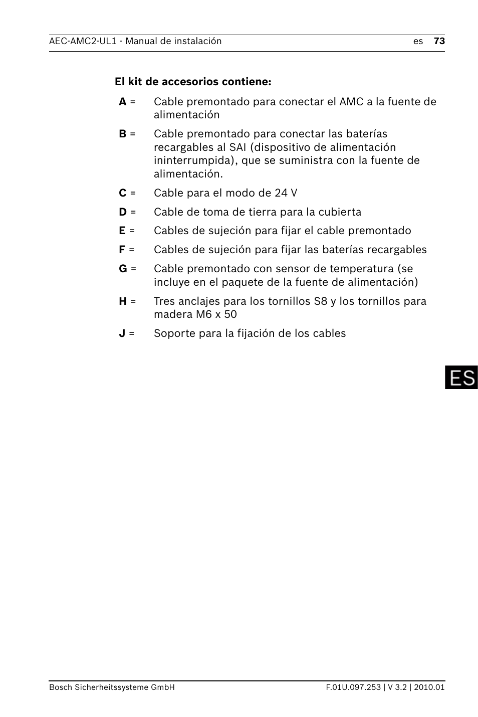 Bosch AMC2 ENC-UL2 - Enclosure - Large User Manual | Page 73 / 92