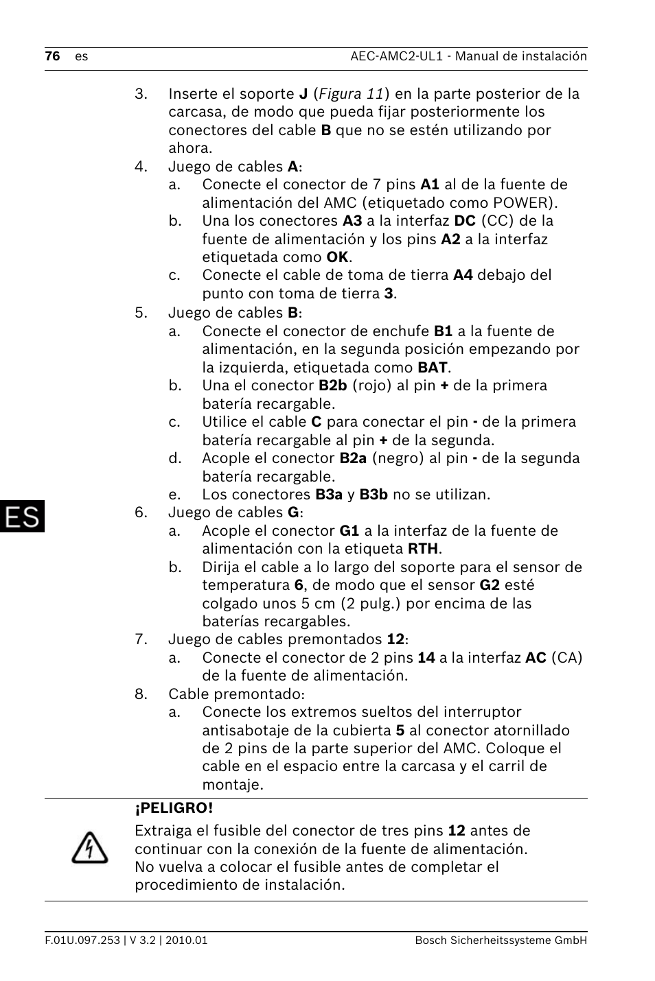 Bosch AMC2 ENC-UL2 - Enclosure - Large User Manual | Page 76 / 92