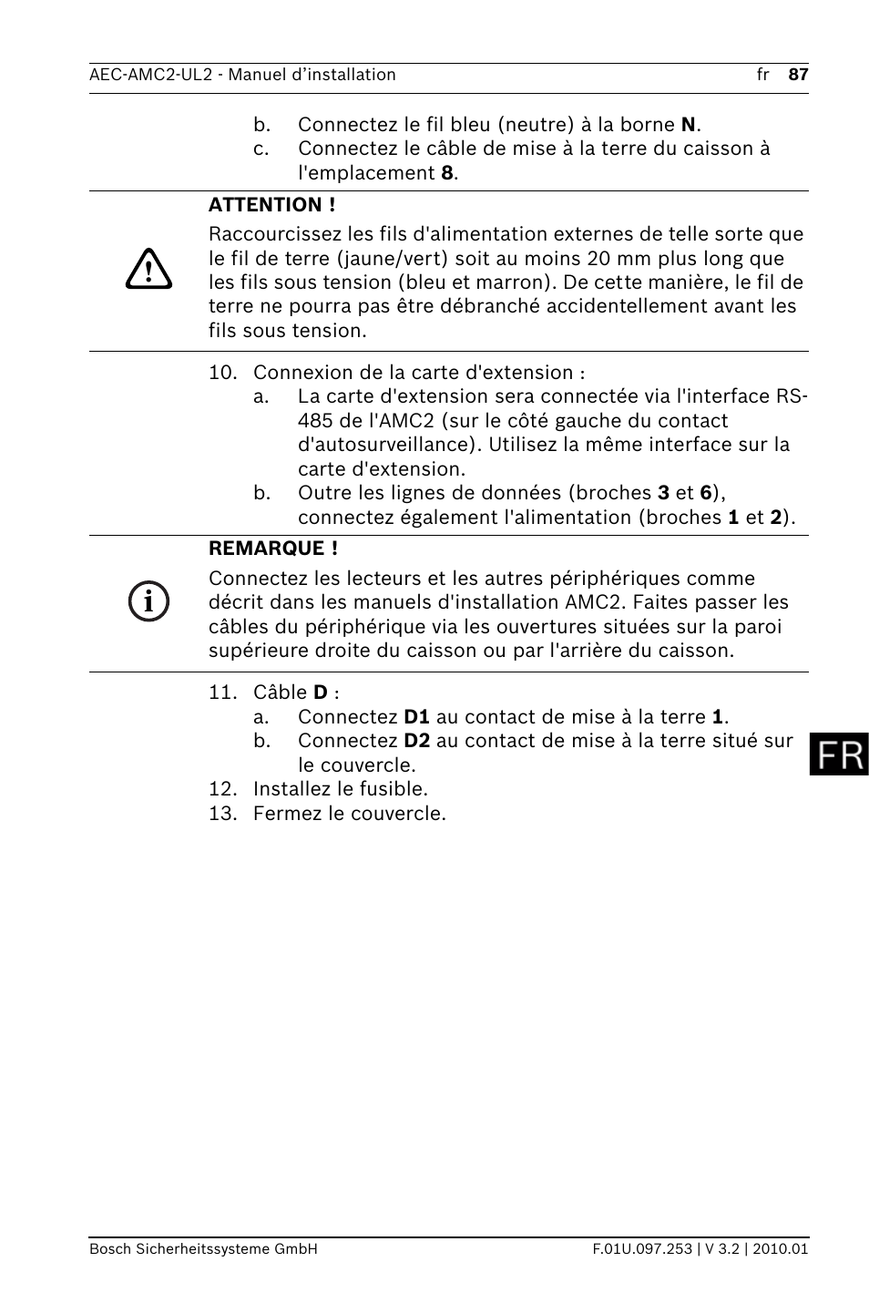 Bosch AMC2 ENC-UL2 - Enclosure - Large User Manual | Page 87 / 92