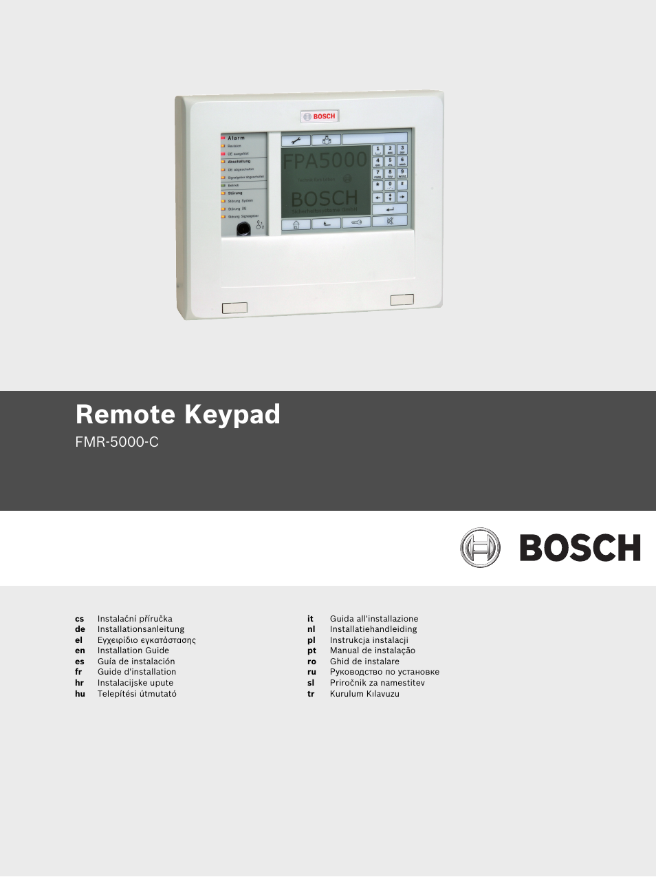 Bosch Remote Keypad User Manual | 48 pages