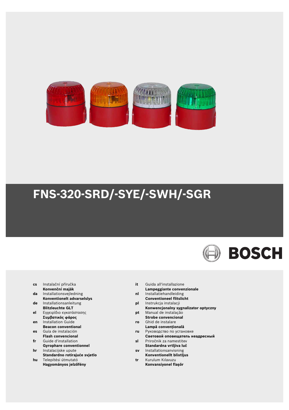 Bosch FNS-320 Beacons Conventional User Manual | 12 pages