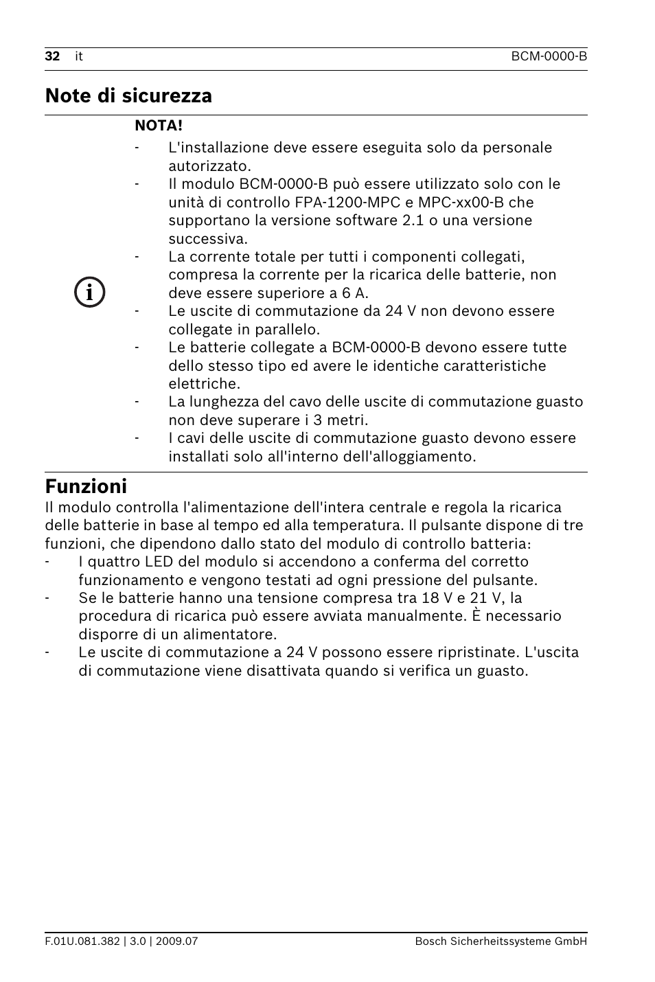 Bosch FPP-5000 External Power Supply Unit Kit 24 V User Manual | Page 32 / 60