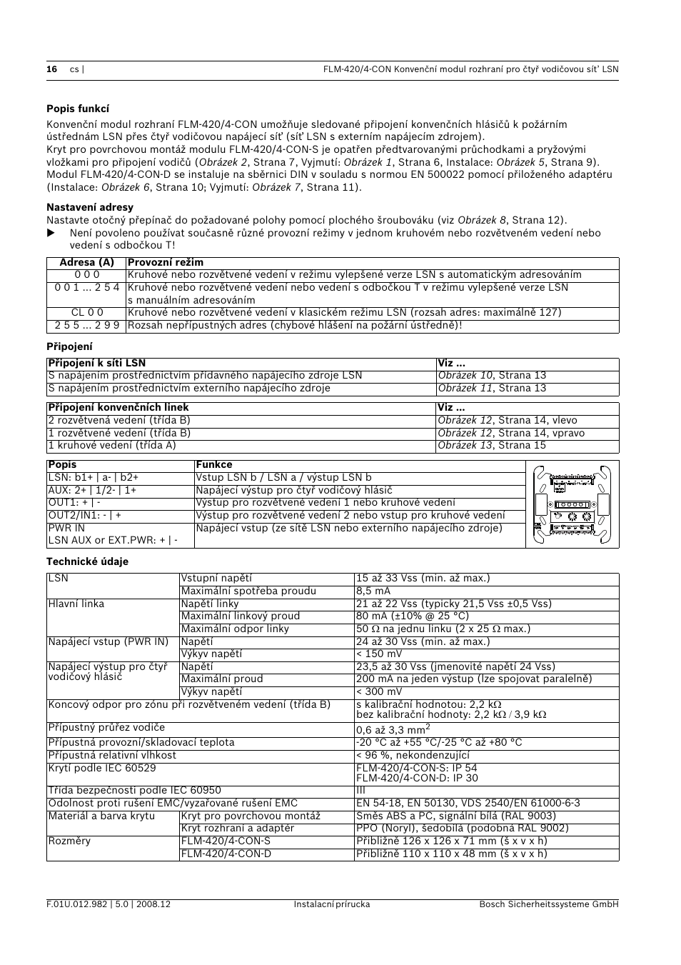 Bosch FLM-420 User Manual | Page 16 / 32