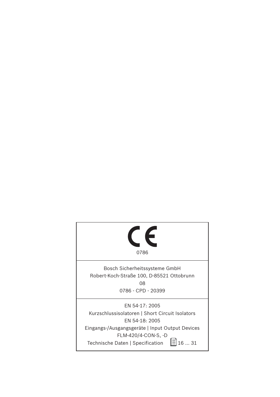 Bosch FLM-420 User Manual | Page 2 / 32