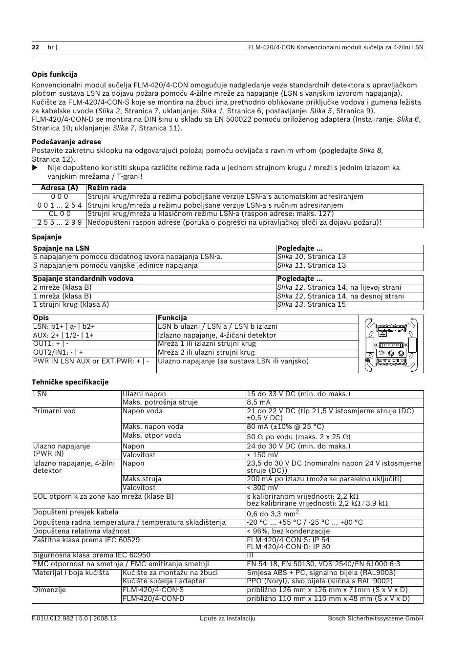 Bosch FLM-420 User Manual | Page 22 / 32