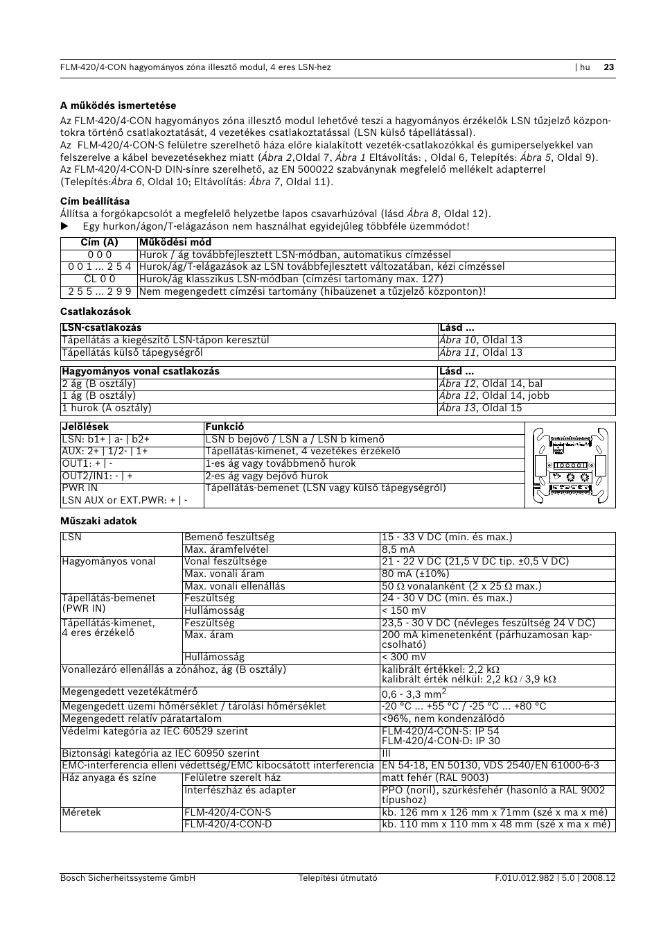 Bosch FLM-420 User Manual | Page 23 / 32