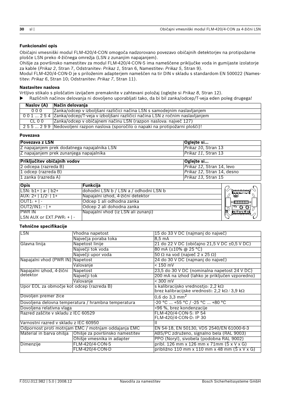 Bosch FLM-420 User Manual | Page 30 / 32