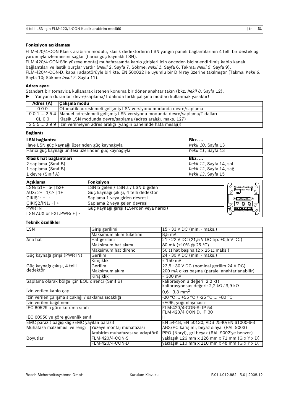 Bosch FLM-420 User Manual | Page 31 / 32