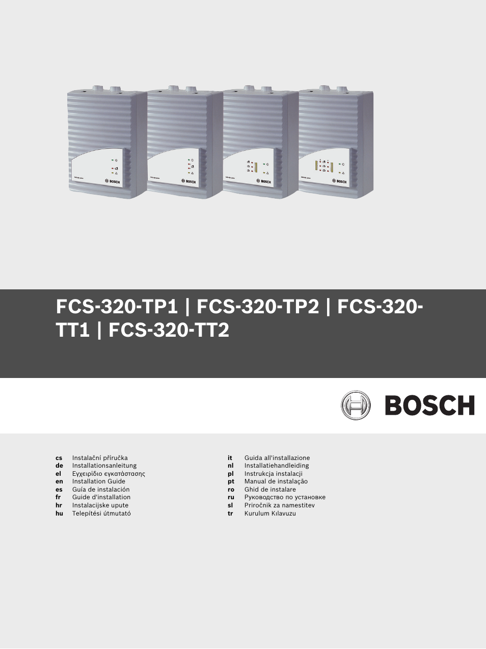 Bosch FCS-320-TP Series Conventional Aspirating Smoke Detectors User Manual | 96 pages