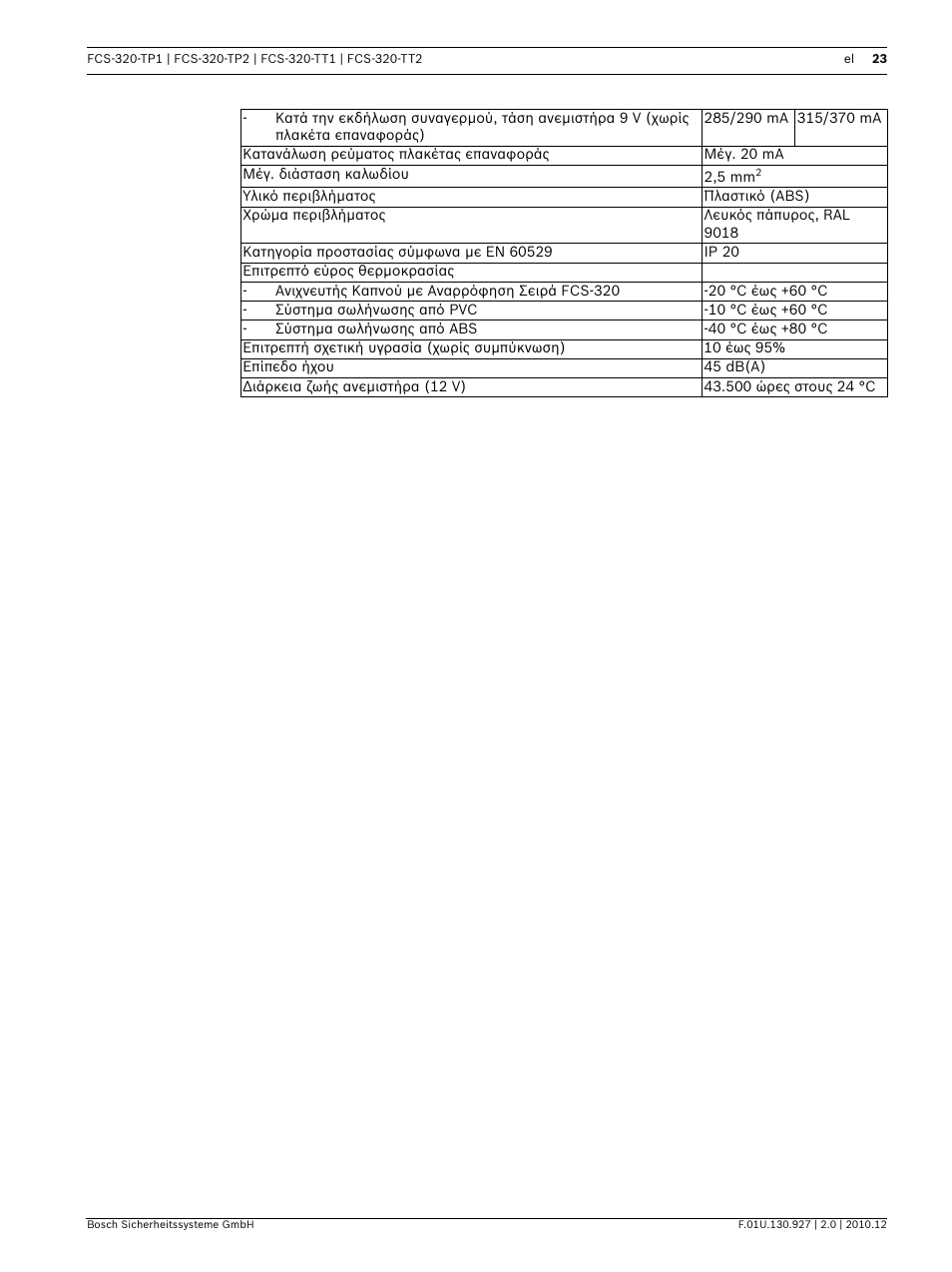 Bosch FCS-320-TP Series Conventional Aspirating Smoke Detectors User Manual | Page 23 / 96