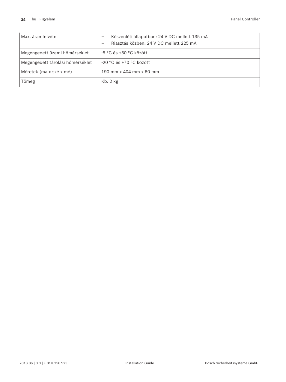 Bosch Panel Controller User Manual | Page 34 / 60