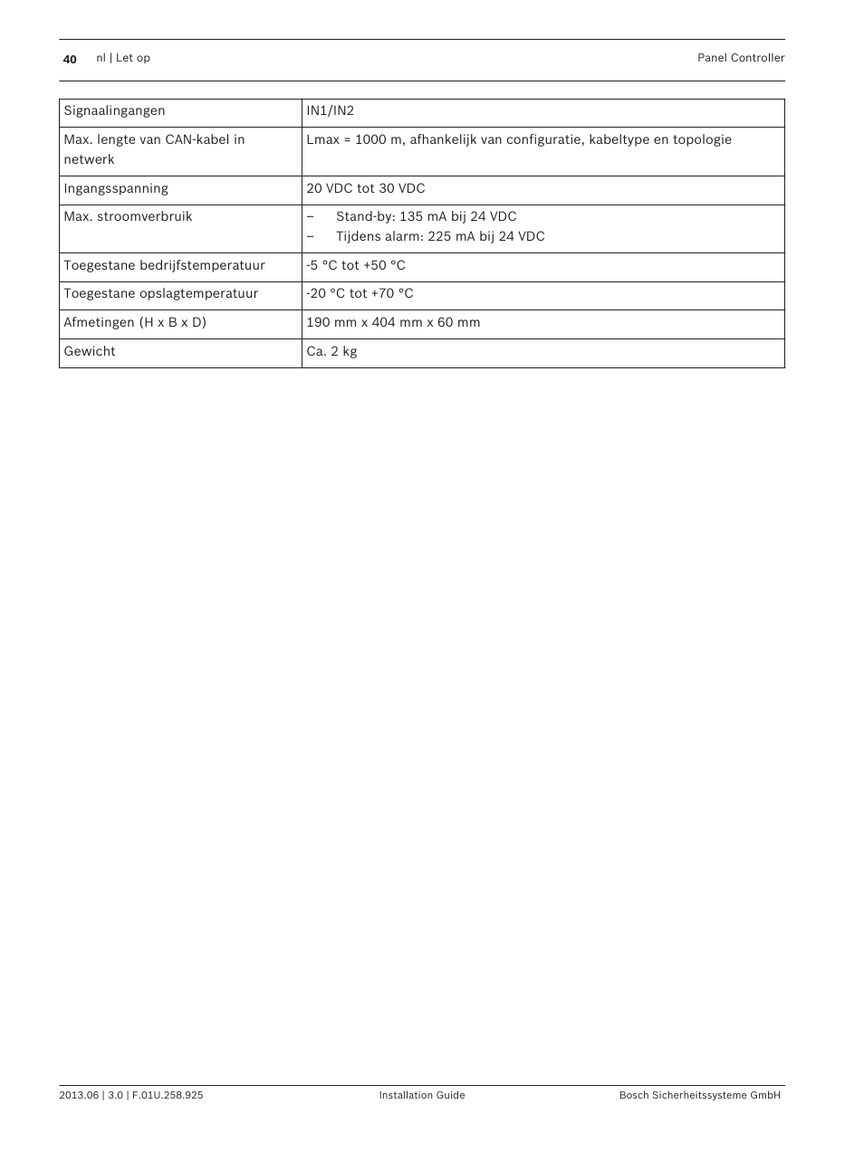 Bosch Panel Controller User Manual | Page 40 / 60