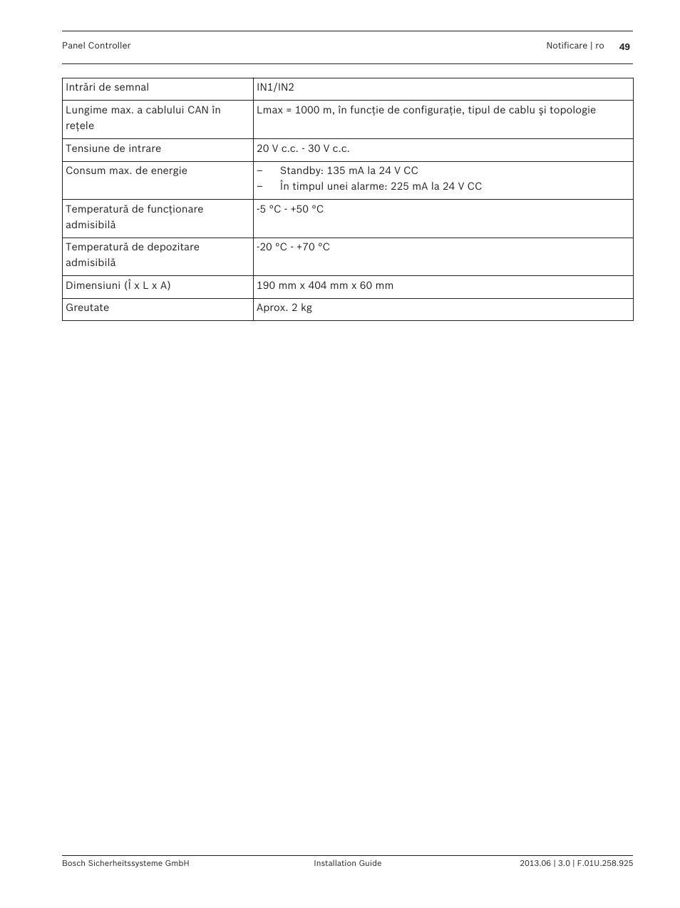 Bosch Panel Controller User Manual | Page 49 / 60