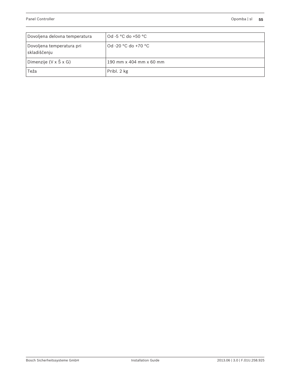 Bosch Panel Controller User Manual | Page 55 / 60