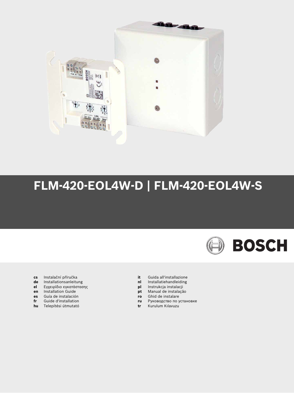 Bosch FLM-420-EOL4W EOL Module LSN User Manual | 24 pages