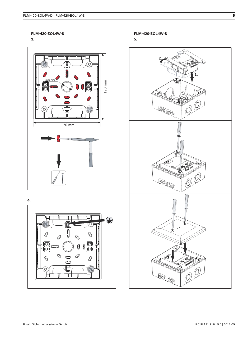 Bosch FLM-420-EOL4W EOL Module LSN User Manual | Page 5 / 24