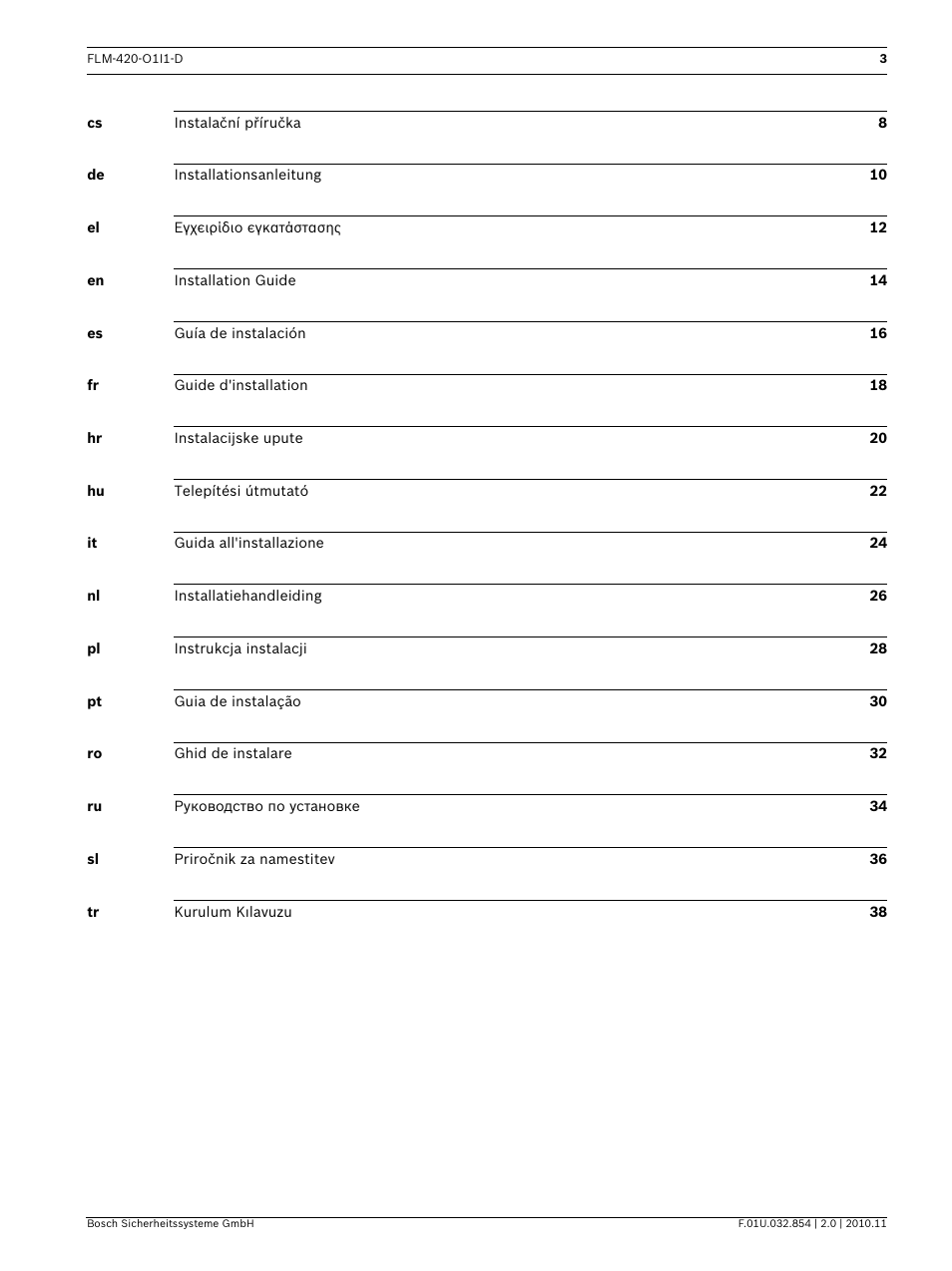 Bosch FLM-420-O1I1 Output-input Interface Modules User Manual | Page 3 / 40