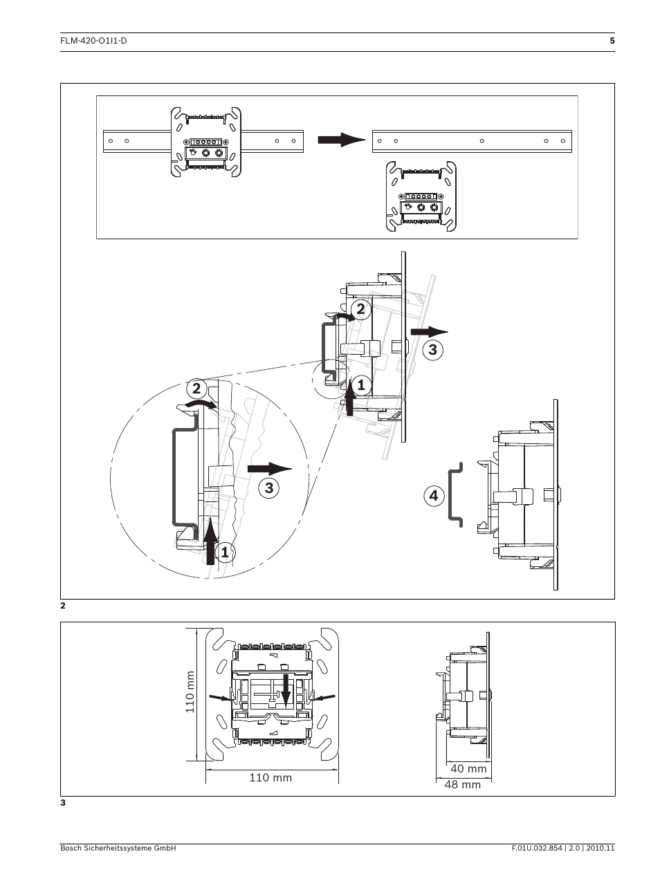 Bosch FLM-420-O1I1 Output-input Interface Modules User Manual | Page 5 / 40